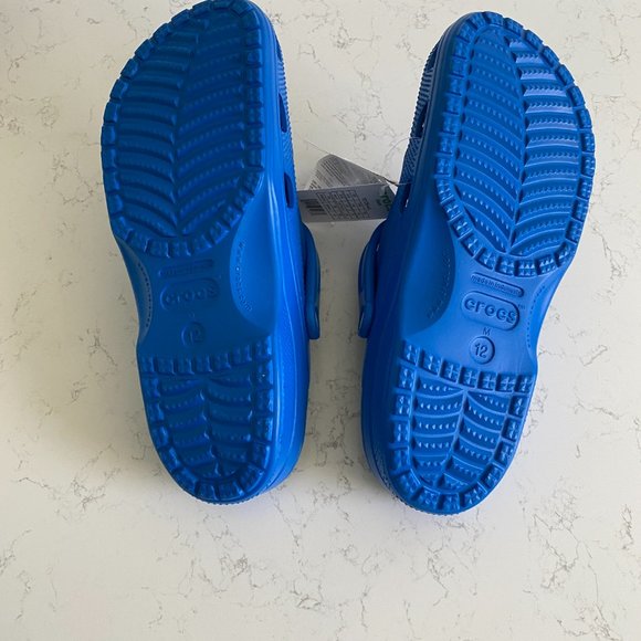 NWT Crocs Blue Baya Men\'s Lightweight Clogs size 12